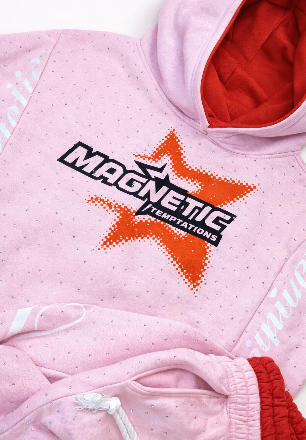 Pink Oversized Hoodie Set